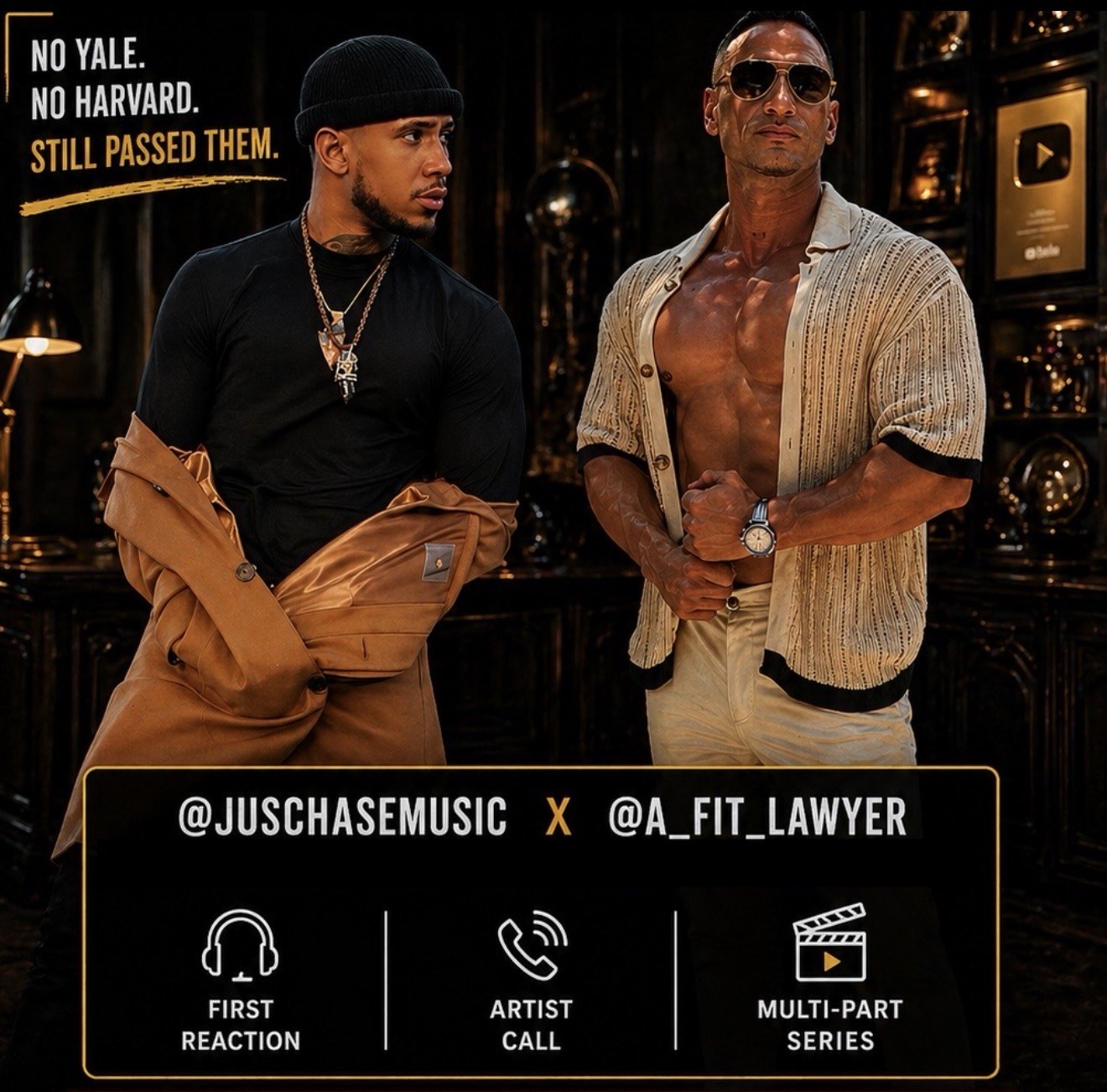 JusChase and Jibrael Hindi, @juschasemusic x @a_fit_lawyer